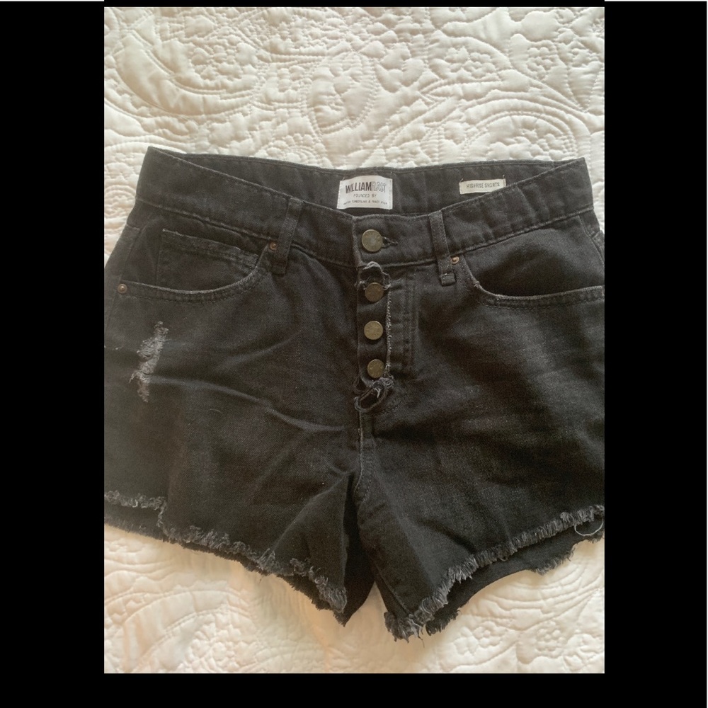 Black William Rast Shorts